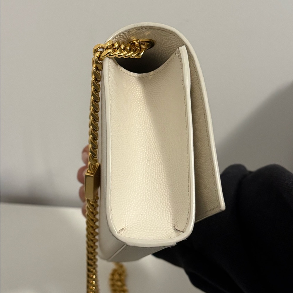 SAINT LAURENT KATE SMALL IN GRAIN DE POUDRE EMBOSSED LEATHER - Picture 10 of 11